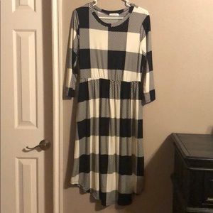Buffalo plaid dress